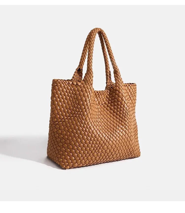 Woven Chic Shoulder Bag: The Ultimate Spacious Essential for Effortless Style - Undefyning Lynes